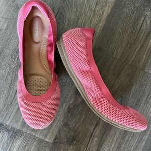 Lands End pink ballet flats